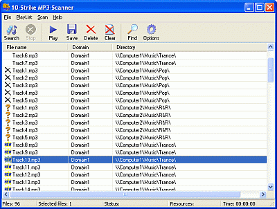 10-Strike MP3-Scanner for tomp4.com screenshot